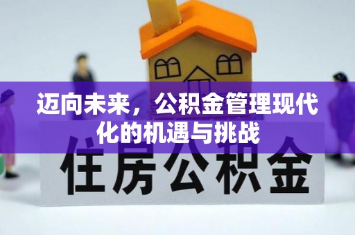 磁县迈向未来，公积金管理现代化的机遇与挑战