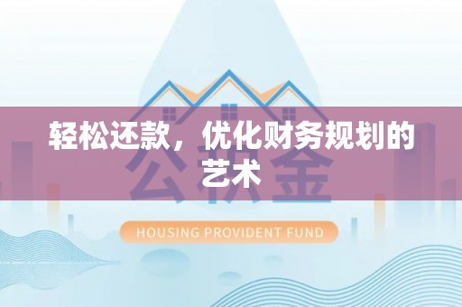 磁县轻松还款，优化财务规划的艺术