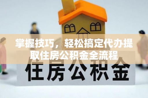 磁县掌握技巧，轻松搞定代办提取住房公积金全流程