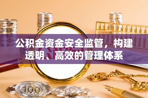 磁县公积金资金安全监管，构建透明、高效的管理体系