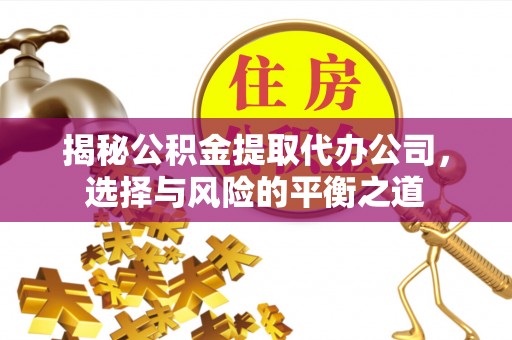 磁县揭秘公积金提取代办公司，选择与风险的平衡之道