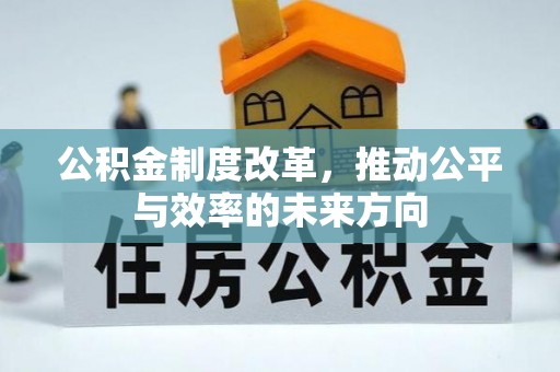 磁县公积金制度改革，推动公平与效率的未来方向
