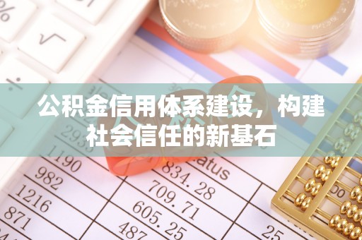 磁县公积金信用体系建设，构建社会信任的新基石