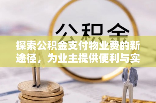 磁县探索公积金支付物业费的新途径，为业主提供便利与实惠